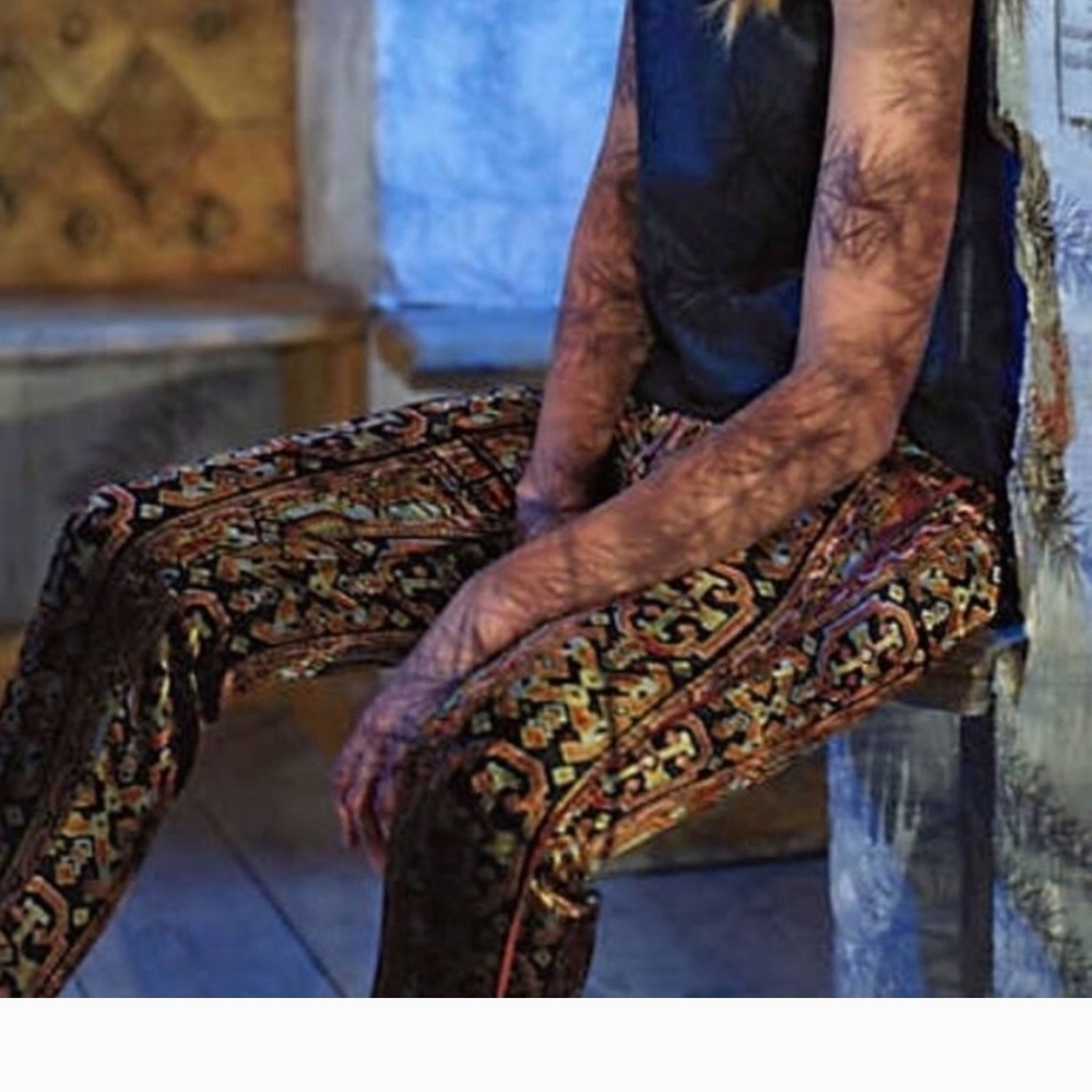 Women's Multicolor Patterned Pants